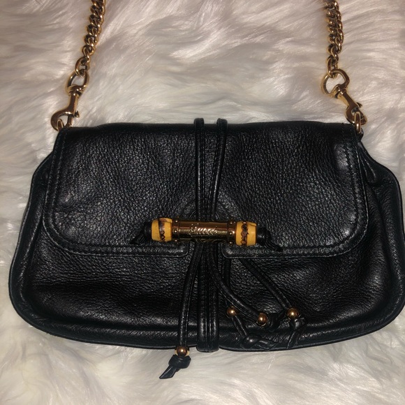 Gucci Black Leather Bamboo Bag - Picture 8 of 8